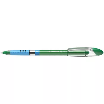   Golyóstoll, 0,5 mm, kupakos, SCHNEIDER "Slider Basic M", zöld 1 db