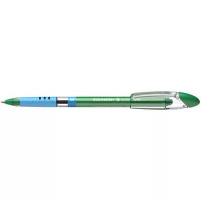 Golyóstoll, 0,5 mm, kupakos, SCHNEIDER "Slider Basic M", zöld 1 db