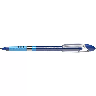 Golyóstoll, 0,7 mm, kupakos, SCHNEIDER "Slider Basic XB", kék 1 db