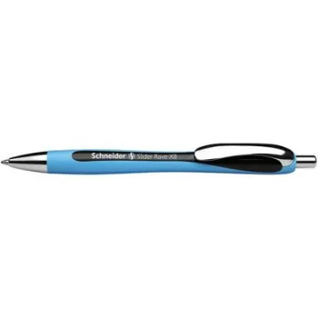   Golyóstoll, 0,7 mm, nyomógombos, SCHNEIDER "Slider Rave XB", fekete 1 db