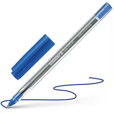 Golyóstoll, 0,5 mm, kupakos, SCHNEIDER "Tops 505 M", kék 1 db