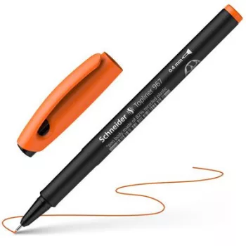   Tűfilc, 0,4 mm, SCHNEIDER "Topliner 967", narancssárga 1 db