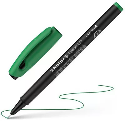 Tűfilc, 0,4 mm, SCHNEIDER "Topliner 967", zöld 1 db