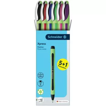   Tűfilc készlet, 0,8 mm, SCHNEIDER "Xpress", 6 különböző szín 6 db