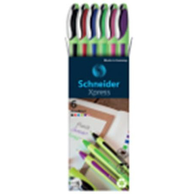 Tűfilc készlet, 0,8 mm, SCHNEIDER "Xpress", 6 különböző szín
