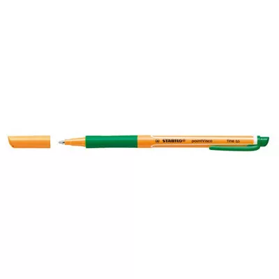 Rollertoll, 0,5 mm, STABILO "PointVisco", zöld 1 db