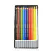 Pasztell ceruza készlet, kerek, fém doboz, STABILO "CarbOthello", 12 különböző szín