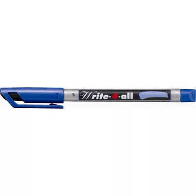 Alkoholos marker, 0,4 mm, kúpos, STABILO "Write-4-all", kék 1 db