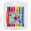 Filctoll készlet, 1 mm, STABILO "Cappi", 12 különböző szín 12 db