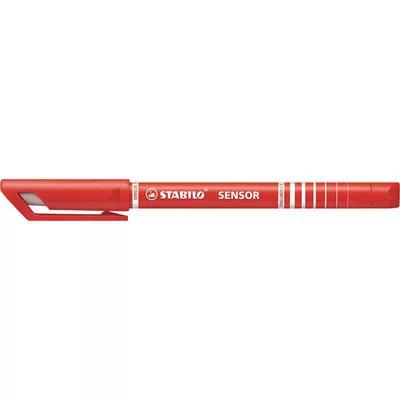 Tűfilc, 0,3 mm, STABILO "Sensor", piros 1 db