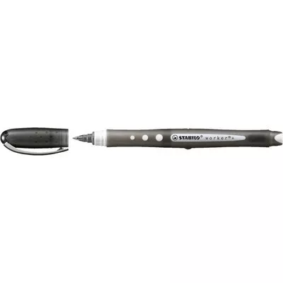 Rollertoll, 0,5 mm, STABILO "Worker+Colorful", fekete 1 db
