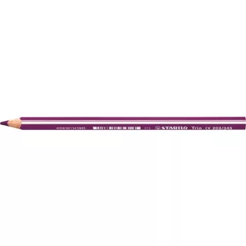  Színes ceruza, háromszögletű, vastag, STABILO "Trio thick", ciklámen