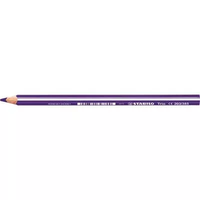 Színes ceruza, háromszögletű, vastag, STABILO "Trio thick", sötétlila