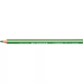   Színes ceruza, háromszögletű, vastag, STABILO  "Trio thick", világoszöld