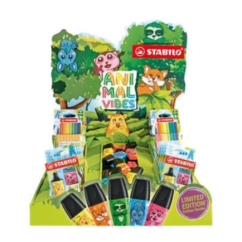 Display, STABILO "Animal Vibes", vegyes 48 db