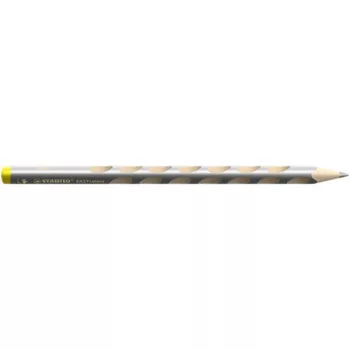   Színes ceruza, háromszögletű, balkezes, vastag, STABILO "EASYcolors", ezüst