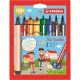 Filctoll készlet, 1,5-2 mm, rugós hegy, STABILO "Trio Scribbi", 8 különböző szín 8 db