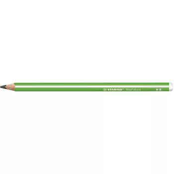   Grafitceruza, HB, háromszögletű, vastag, STABILO "Trio thick", zöld