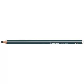   Grafitceruza, HB, háromszögletű, vastag, STABILO "Trio thick", olajzöld