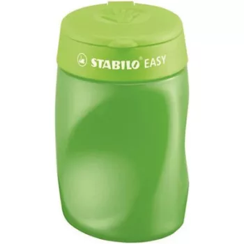   Hegyező, háromlyukú, tartályos, jobbkezes, STABILO "Easy", zöld 1 db