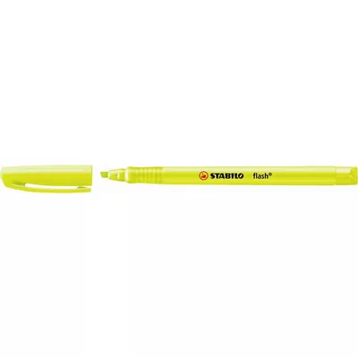 Szövegkiemelő, 1-3,5 mm, STABILO "Flash", sárga 1 db
