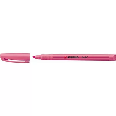Szövegkiemelő, 1-3,5 mm, STABILO "Flash", rózsaszín 1 db