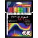 Ecsetirón készlet, STABILO "Pen 68 brush ARTY", 18 különböző szín 18 db