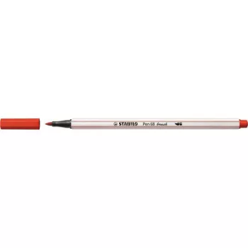 Ecsetirón, STABILO "Pen 68 brush", piros 1 db