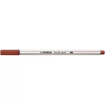 Ecsetirón, STABILO "Pen 68 brush", vörösesbarna 1 db