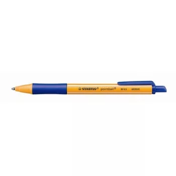   Golyóstoll, 0,5 mm, nyomógombos, STABILO "Pointball", kék 1 db