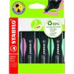 Szövegkiemelő készlet, 2-5 mm, STABILO "Green Boss Pastel", 4 különböző szín 4 db