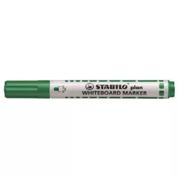   Táblamarker, 2,5-3,5 mm, kúpos, STABILO "Plan", zöld