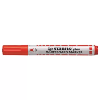  Táblamarker, 2,5-3,5 mm, kúpos, STABILO "Plan", piros