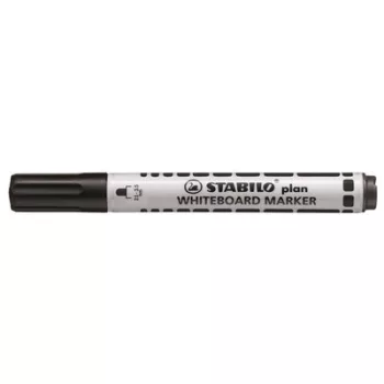   Táblamarker, 2,5-3,5 mm, kúpos, STABILO "Plan", fekete