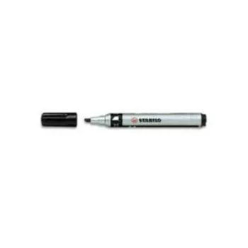   Alkoholos marker, 1-4 mm, vágott, STABILO "Mark-4-all", fekete 1 db