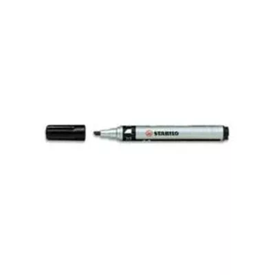 Alkoholos marker, 1-4 mm, vágott, STABILO "Mark-4-all", fekete 1 db
