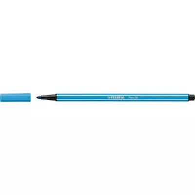 Filctoll, 1 mm, STABILO "Pen 68", neon kék 1 db