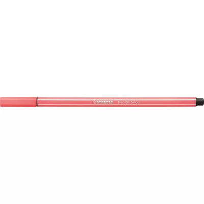 Filctoll, 1 mm, STABILO "Pen 68", neon piros 1 db