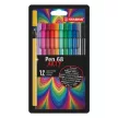 Filctoll készlet, 1 mm, STABILO "Pen 68 ARTY", 12 különböző szín 12 db