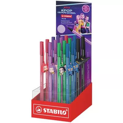 Filctoll display, 1 mm, STABILO "Pen 68" "K-Pop démonvadászok"
