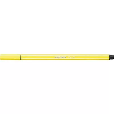 Filctoll, 1 mm, STABILO "Pen 68", citromsárga 1 db