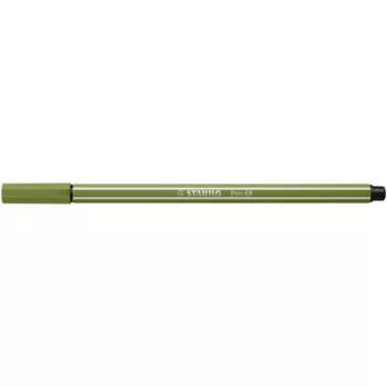 Filctoll, 1 mm, STABILO "Pen 68", mohazöld 1 db
