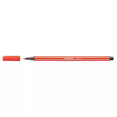 Filctoll, 1 mm, STABILO "Pen 68", világos piros 1 db