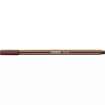 Filctoll, 1 mm, STABILO "Pen 68", barna 1 db