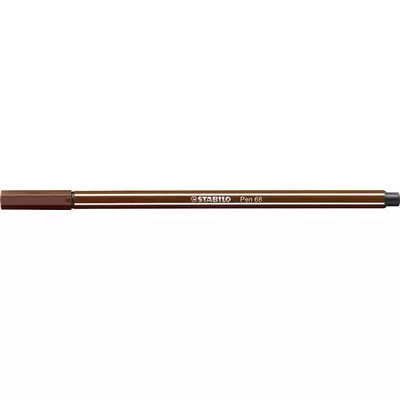 Filctoll, 1 mm, STABILO "Pen 68", barna 1 db