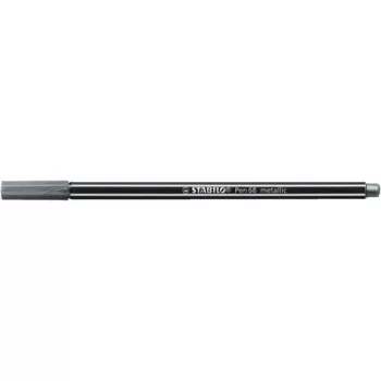   Filctoll, 1,4 mm, STABILO "Pen 68 metallic", ezüst 1 db