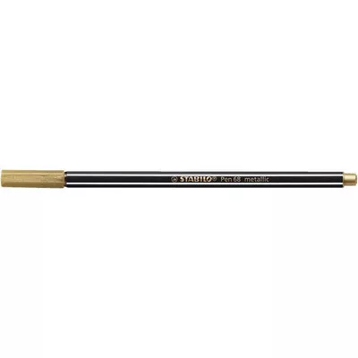 Filctoll, 1,4 mm, STABILO "Pen 68 metallic", arany 1 db