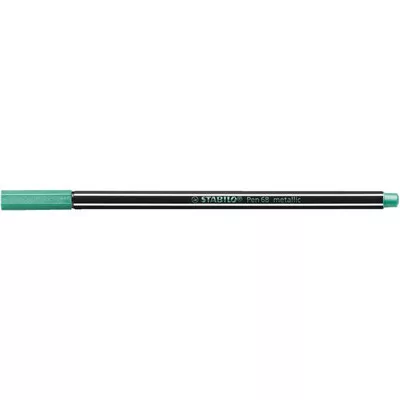 Filctoll, 1,4 mm, STABILO "Pen 68 metallic", metálzöld 1 db
