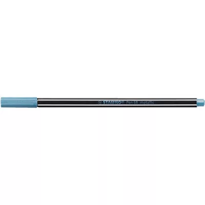 Filctoll, 1,4 mm, STABILO "Pen 68 metallic", metálkék 1 db