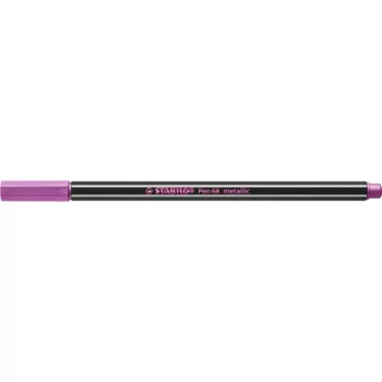   Filctoll, 1,4 mm, STABILO "Pen 68 metallic", metál rózsaszín 1 db